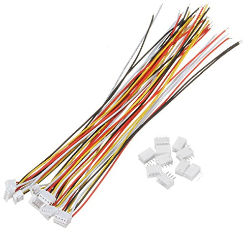 TuToy 10 Ensembles De Connecteurs À 4 Broches Mini Micro Jst 1,5 Mm Zh Avec Câbles De 150 Mm