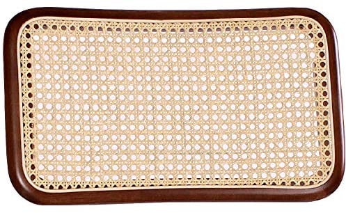 pemora Rückenlehne für Schwingstuhl mit Wiener Geflecht in Natur und Rahmen aus ausgesuchtem Buchenholz in nussbaum