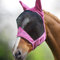 Harrison Howard CareMaster Pro Luminous Pferde Fliegenmaske Standard mit Ohren UV-Schutz für Pferde-Hell-Pink (M)