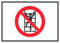 HB-Druck Schild Klettern verboten Symbol A4 Rückseite selbstklebend
