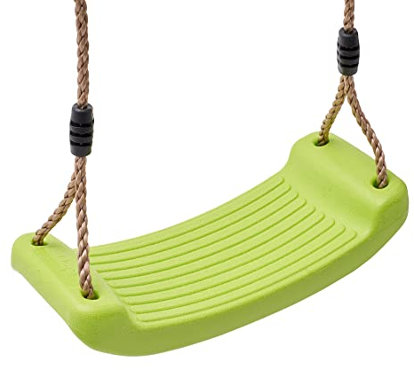 TRIBECCO Schaukel, Spielplatz, Sitz Anti-Rutsch, Kunststoff-Schaukel, Schaukelbrett (Apfelgrün)
