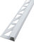 Dalsys 5x Fliesenschiene 2,5m x 10mm Eckprofil Quadratprofil Aluminium (eloxiert) Weiß, Fliesenprofil