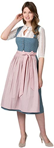 Stockerpoint Damen Madeline Midi Dirndl, Rauchblau, 44