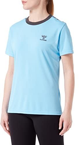 hummel Damen Hmlstaltic Poly Jersey S/S Woman T Shirt, Baltic Sea, L EU