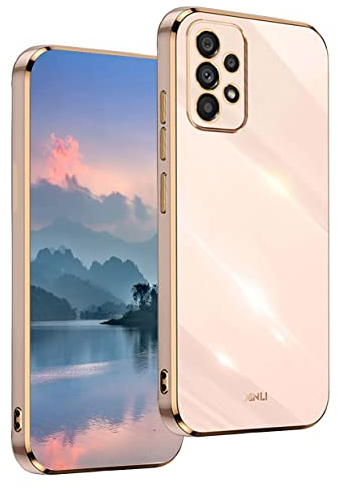 UPLAI Hülle für Samsung Galaxy A53 5G, Ultra Dünn Stoßfest Handyhülle mit Mode-Galvanik-Design, Prämie TPU und Sanft Silikon Schutzhülle.(Rosa)