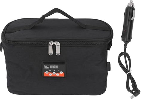 Auto-Wärmertasche, 30 W, Einstellbare Temperatur, Auto-Heizbox für Milch (Schwarz)