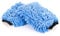 The Rag Company Hochwertige Chenille-Mikrofaser-Waschhandschuhe, perfekt für Autowäsche und Detaillierung; kratzfest, fusselfrei, doppelseitig, plüschig und saugfähig; Blau (2er-Pack)