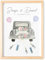 DEL MÀ Unique & Personal Hochzeitsgeschenk für Brautpaar Geldgeschenk Hochzeit personalisiertes Bild Poster Geschenkidee zur Hochzeit (mit oder ohne Bilderrahmen)