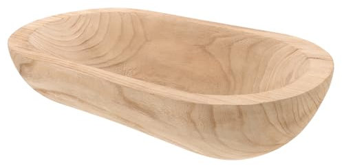 Zerodeko Cuenco Decorativo De Madera Tazones De Madera Para Hacer Velas Vela De Cuenco De Madera Cuenco De Madera Decorativo Para Mesa Cuencos De Madera Para Decoración Bol De Madera