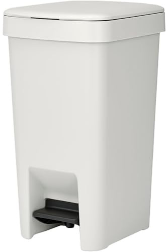 Brabantia Stepup Open Grey Plastic Pedal Trash Can 10L Grey One Size Zitbra_800245