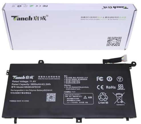 Batería para ordenador portátil HB46K497ECW para Huawei MateBook D Matebook D15 MATEBOOKD MRC-W00 Matebook PL-W19 11,4 V 3700 mAh/42,2 Wh