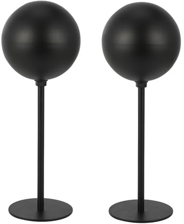 JFG RACING 2PCS Support Casque Moto,Porte Casque Bureau en Métal avec Base Stable Rangement Casque pour Casques,Casquettes,Chapeaux,Perruques (Debout)