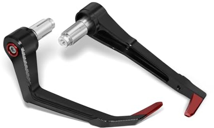 MFGZD 16-22mm Universell Rot Motorrad Hebelschutz | CNC Motorrad Lenker Bremsschutz Für R7 R1 CBR650R CBR500R CBR600RR CBR1000RR MT09 Z900 ZX6R Z650 GSXR600/750/1000 GSX-8R ect
