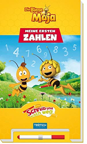 Trötsch Die Biene Maja Schreib und wisch weg Zahlen: Übungsbuch Vorschulbuch Beschäftigungsbuch