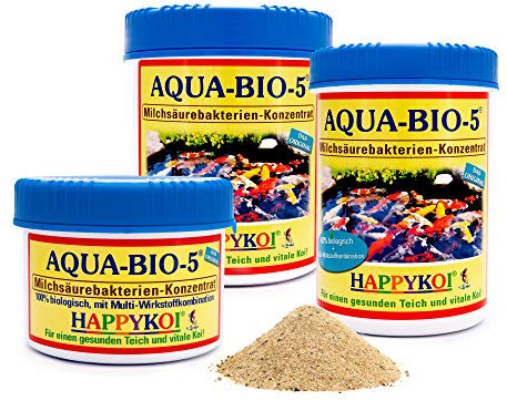 Happy Koi Aqua-Bio-5® Milchsäurebakterien (Hochkonzentriert) mit Enzym-Hefezellen Aqua Bio 5 500 ml für 75 Qbm
