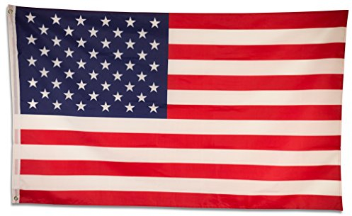 Bundes- und Länderflagge aus wetterfestem Material mit Metallösen, Outdoor Fahne & Flagge (USA) 150x90cm