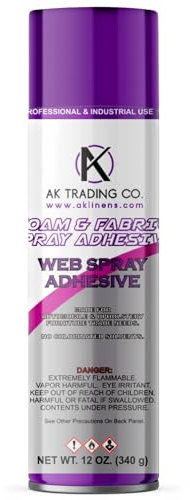 AK TRADING CO. Multipurpose Spray Adhesive, Perfect for Craft, Home and Office use - 12Oz Can.