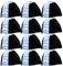2 Unidades de Gorros de natación de poliéster para Adultos y niños, Color Black&White, tamaño Adulto