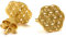 Lebensblume Ohrstecker vergoldet, Blume des Lebens Ohrstecker, 925 Sterling Silber, echt Silber nickelfrei, Lebensblume Schmuck