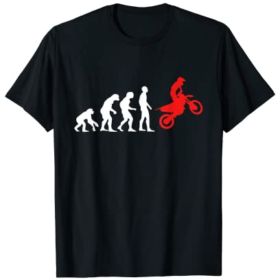Motocross Bike Motorrad Evolution Geschenk Enduro T-Shirt