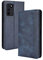 GOKEN Coque Folio Cuir Étui pour Oppo A16 / Oppo A54s / Oppo A16s, Antichoc Portefeuille Housse vec Fentes pour Cartes, PU/TPU Bumper Protection Case Cover Fermeture Magnétique (Bleu)