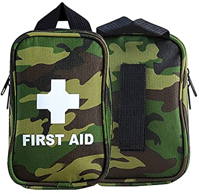 Erste Hilfe Set, Survival 168 Stück Notfall Kompakt Kit mit Erste Hilfe Gürteltasche EDC Kleine Pouch für Haus, Büro, Camping, Wandern, Sport, Rettung