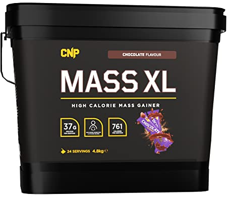 CNP Professional Mass XL, High Calorie Lean Mass, Muscle & Bulk, Weight Gainer Protein Powder Shake 4.8kg, 4 Flavours Available (Chocolate)