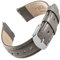 Archer Watch Straps - Uhrenarmbänder mit Schnellverschluss aus Hochwertigem Genarbtem Leder (Zinngrau/abgestimmtes Garn, 22mm)