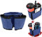 Atyhao Luggage Travel Cup Holder, Portable Drink Caddy Bag Hold Two Coffee Mugs Your Hand for Drink Fits Roll on All Suitcase Handles Traveler Accessory for Men Women (Blue)