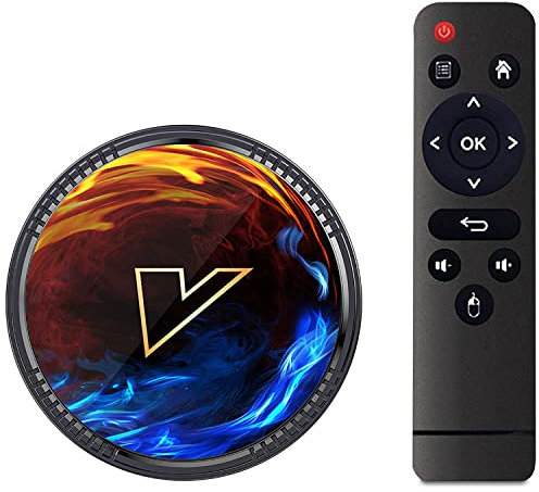 Android 12.0 TV Box, VONTAR H1 Android TV Box Allwinner H618 Quad Core 4GB RAM 64GB ROM Support 2.4Ghz/5.0Ghz WIFI BT5.0 10/100M Ethernet 4K HDMI 2.0 DLNA 3D Smart TV Box,2GB+16GB