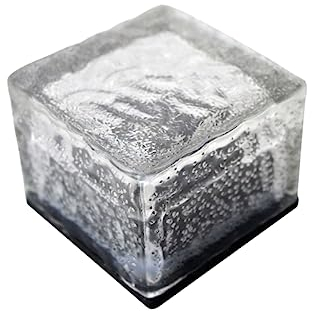 Housoutil Solarziegel Gehwegbeleuchtung Solarbetriebene Led Solar-landschaftsleuchten Pflastersteine für Den Gartenweg Solare Eisfelsen Einbaustrahler Led Türdekoration Batterie Draussen
