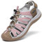DANNTO Sandalen Damen Trekking Sportsandalen Outdoorsandale Geschlossene Gummi Wandersandalen Sommer für Reisen（khaki,40）