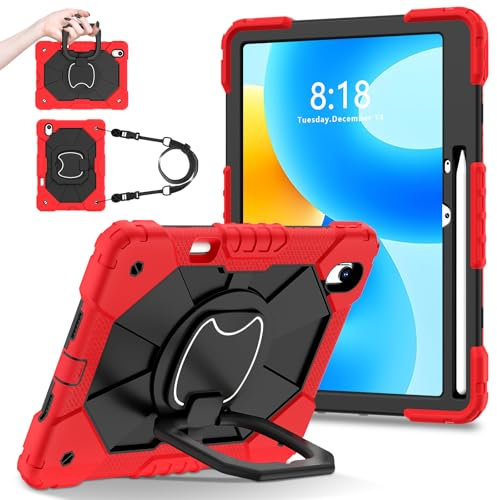 FONREST Funda portátil resistente para Huawei MatePad 11.5 (2023/2024)/Air (2023) con soporte para lápiz M, soporte giratorio de 360°, mango de anillo colgante, cubierta resistente a los golpes con