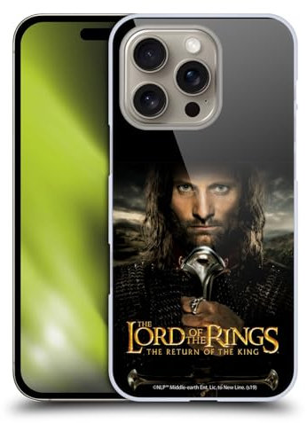 Head Case Designs Officially Licensed The Lord Of The Rings The Return Of The King Aragorn Posters Hard Back Case Compatible With Apple iPhone 16 Pro