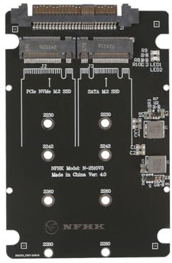 Sarini SFF-8639 NVMe U.2 to M.2 M-Key SATA PCIe SSD Adapter Compatible with SSD 750 P3600 P3700 for Enhanced Storage Flexibility