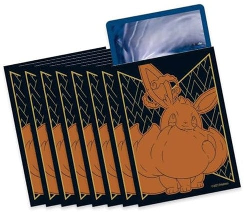 Elite Top Trainer Box Sleeves Matte for Cards, Card Sleeves, Pack of 65, for Trading Cards Games with BB-Toy-Trades Shipping Protection (Gigantamax Eevee)