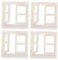 Happyyami Miniature Dollhouse Windows Set Plastic Miniature House Decor for Collectors and Hobbyists