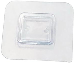 Ucuse 1Pc Wall Self Adhesive Hook Transparent Wire Shelf Wall Mount Sticker Sided Fixing Patch for Kitchen Bathroom Gadget