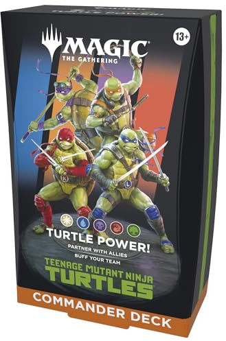 Magic: The Gathering | Teenage Mutant Ninja Turtles - Commander Deck - Turtle Power! | Collectible Trading Card Game