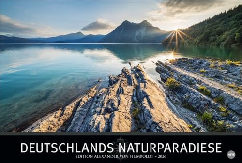 Deutschlands Naturparadiese Kalender 2026: Großer Foto-Wandkalender XL. Landschaften-Kalender 2026 mit atemberaubenden Fotos. 58 x 39 cm Querformat. (Edition Alexander von Humboldt Kalender Heye)