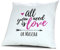 printplanet Kopfkissen mit Namen Mascha - Motiv All You Need is Love or..., 40 cm, 100% Baumwolle, Kuschelkissen, Liebeskissen, Namenskissen, Geschenkidee