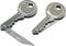 2x Schlüsselanhänger Messer Schlüssel Messer Schlüsselmesser kleines Taschenmesser klein in Schlüsselform Brieföffner Paketmesser (2)