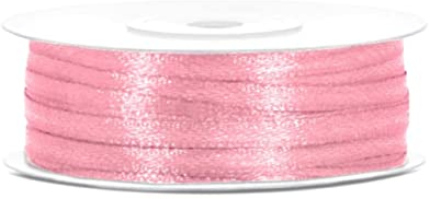 50 Meter Satinband Pink 3mm Schleifenband Satin pink Dekoband Light Pink Geschenkband Deko Band Geschenkverpackung, Hochzeit band pinke Schleife
