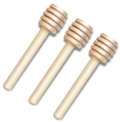 DESIOLE - Set di 3 mini bastoncini per miele in legno