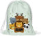 Kinder Turnbeutel mit Namen Beutel Fullprint Tasche Gymsac Jutebeutel Print Bag Fitness Junge Mädchen Animals [010]