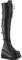 BINDT Overknee-Stretch-Stiefel aus Leder für Damen, Gothic-Punk-Stiefel mit hohem Absatz, klobige Block-Plateau-Keilabsatz-Schnürstiefel, oberschenkelhohe Biker-Stiefel,Schwarz,38