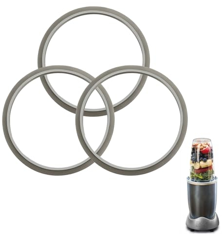 TYVOM 3 Pcs Silicone Replacement Gaskets,Waterproof Seal Rings Replacement BPA-Free Durable Blender Seal Rings Compatible with Nutribullet 600W 900W Blender