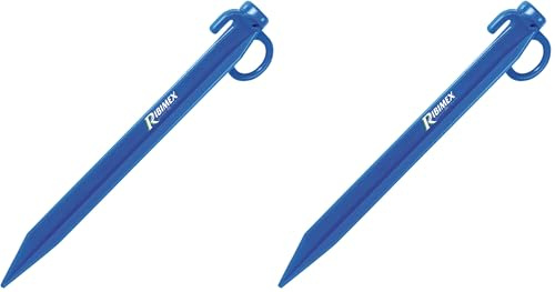 Ribimex PRBPO25X4 Set 4 Picchetti con Occhiello, 24 cm, Multicolore (Confezione da 2)