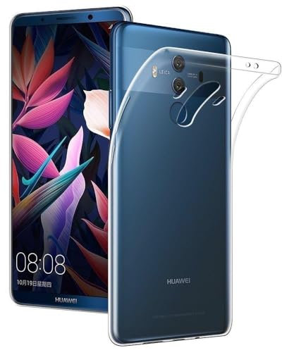 Oprimio Coque Transparente pour Huawei Mate 10 Pro - Silicone, 100% Transparent, Matériau Allemand, Ultra Fine - Protection