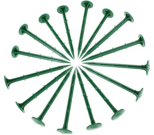 Milisten Gartenstecker 150 Stück Kunststoffnägel Grün 11 cm für Bodendecker und Pflanzenstecker